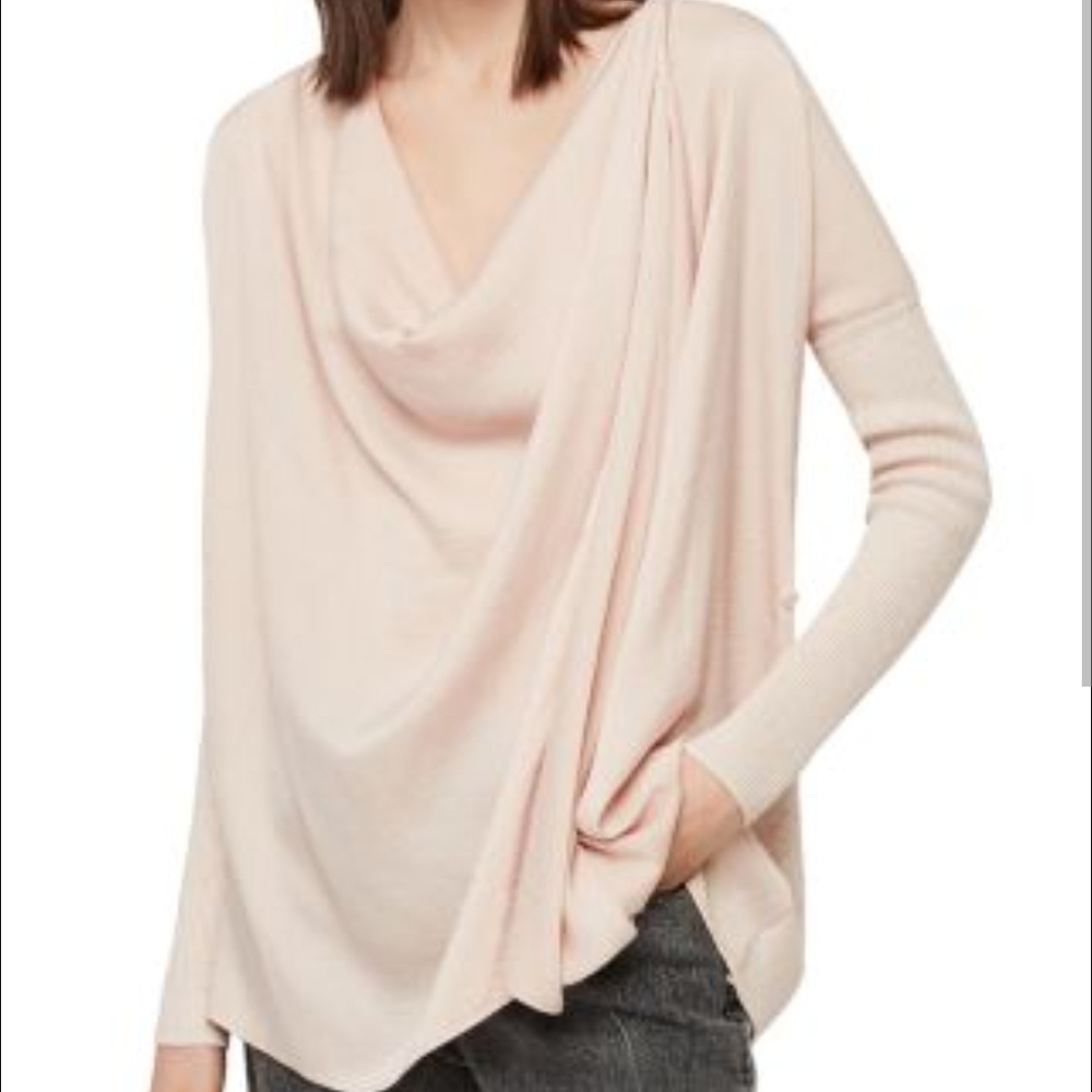All Saints Erma Cowl Neck Convertible Top
